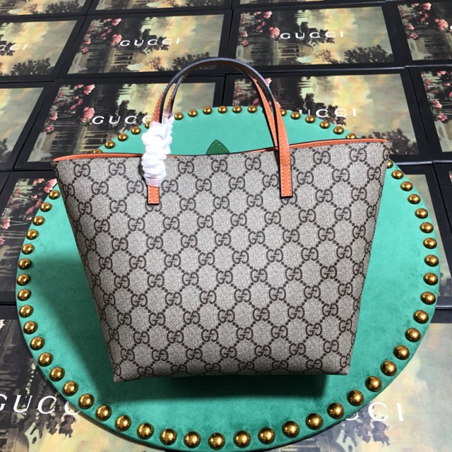 Gucci經典款女包 580840 古馳Gucci親子款鳳梨包 Gucci肩帶斜背包 Gucci購物袋  gqy2750